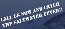 CALL US NOW AND CATCH
THE SALTWATER FEVER!!